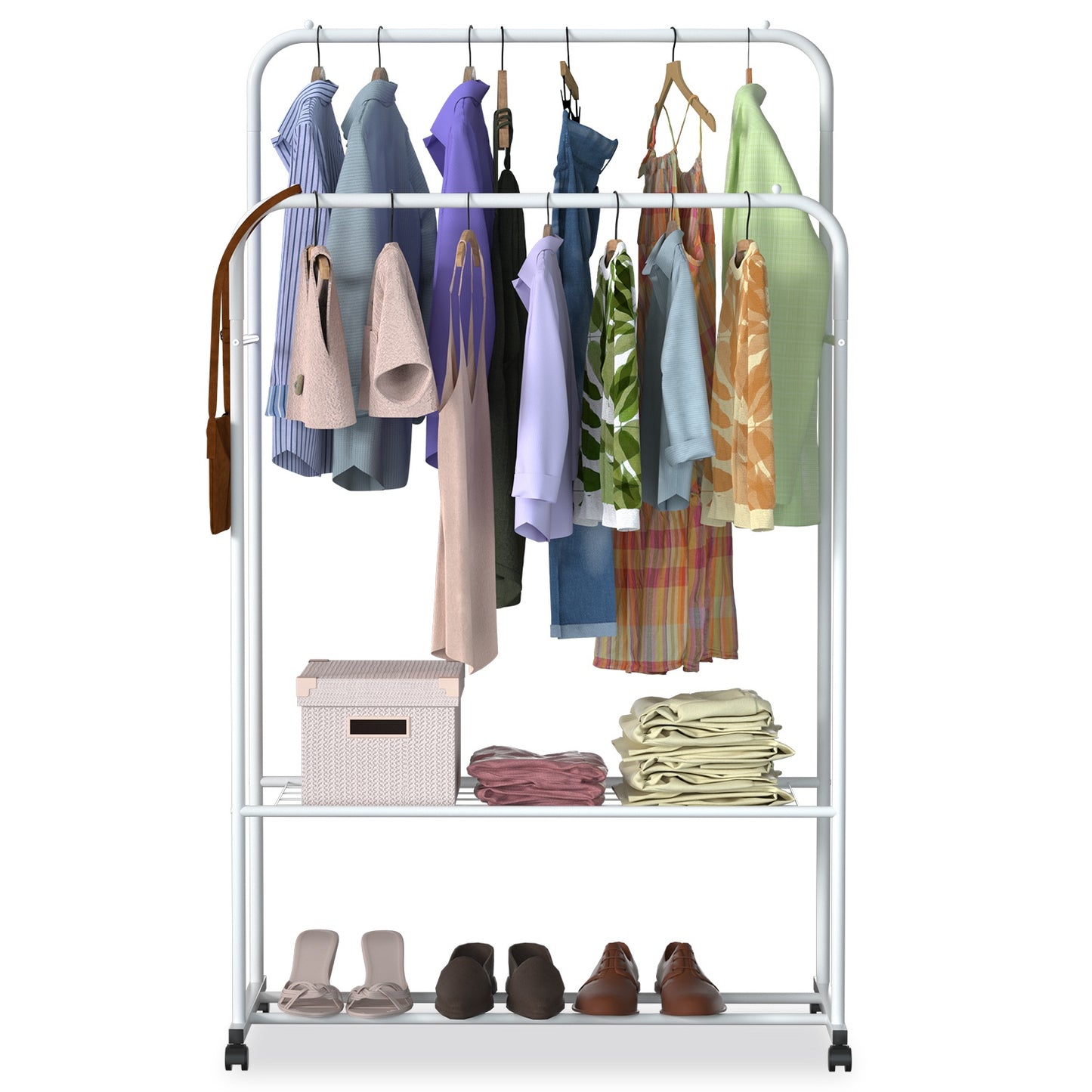 1Pc Garment Hanging Rack Clothing Hanging Rail Pillow