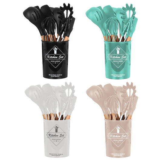 4 Colors Options -- Set Of 35Pcs Kitchen Cooking Utensils Set