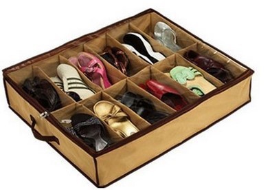 Twelve Grid Transparent Storage Shoe Box