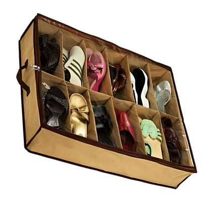 Twelve Grid Transparent Storage Shoe Box