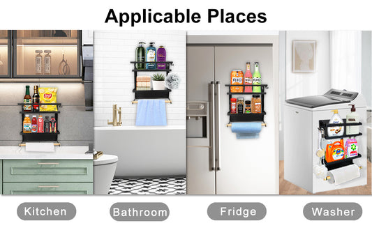 Magnetic Spice Rack For Refrigerator