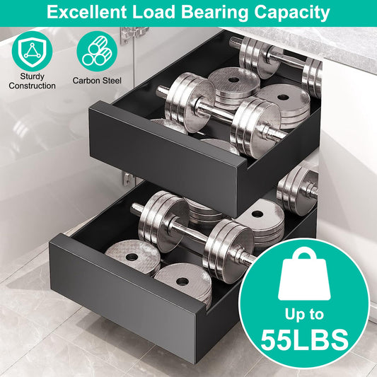 1Pc Pull Out Cabinet Organizer Carbon Steel Slide