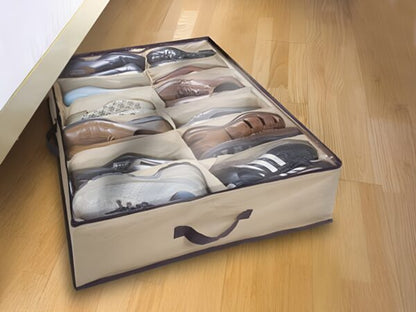 Twelve Grid Transparent Storage Shoe Box